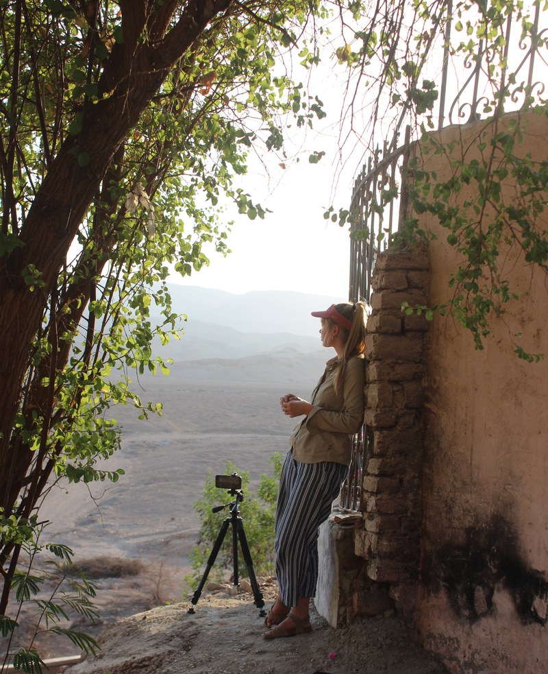 Laura Findlay in the field, Jordan 2024